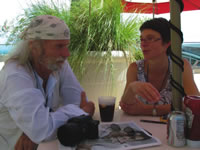 Michael Wadleigh (left) and Fabienne Meyers.